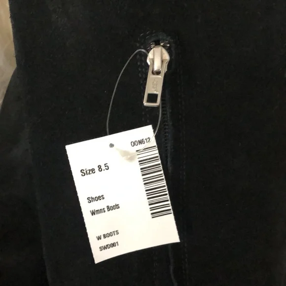 UGG Gracen Black Suede Tall Riding Zipper Boots - Picture 5 of 12